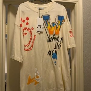 Zara Wonder Graphic Tee (New With Tags)